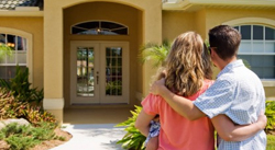 Building inspector checking over a house during a pre-purchase inspection